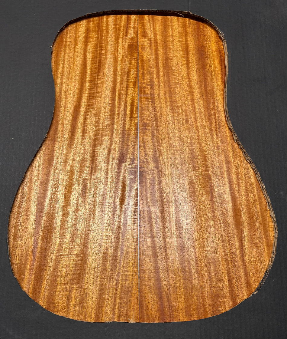 Flame Genuine Mahogany Dreadnought Guitar Back & Side Set #4002