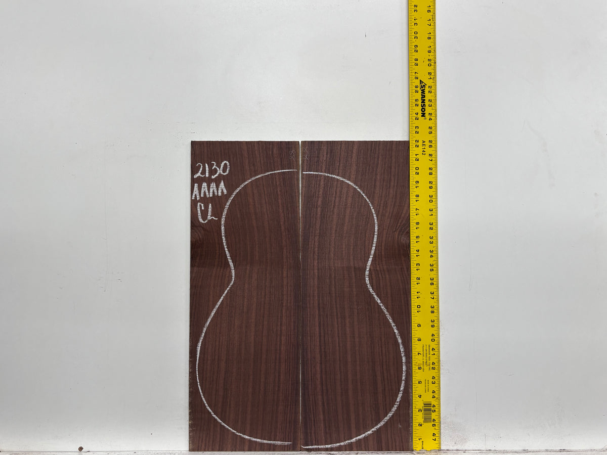 East Indian Rosewood Classical AAAA Grade Guitar Back & Side Set #2130 - Exotic Wood Zone