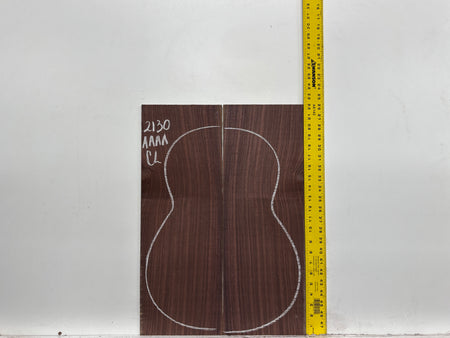 East Indian Rosewood Classical AAAA Grade Guitar Back & Side Set #2130 - Exotic Wood Zone