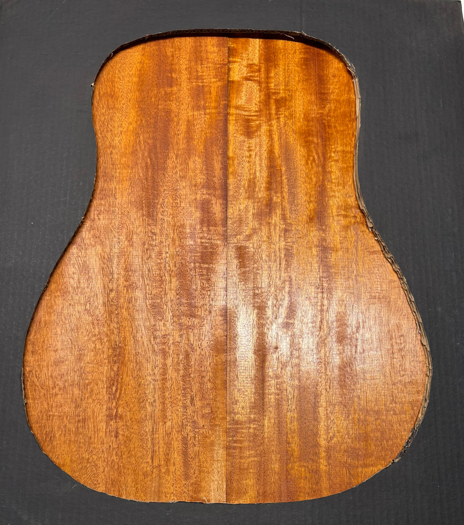 Flame Genuine Mahogany Dreadnought Guitar Back & Side Set #4003