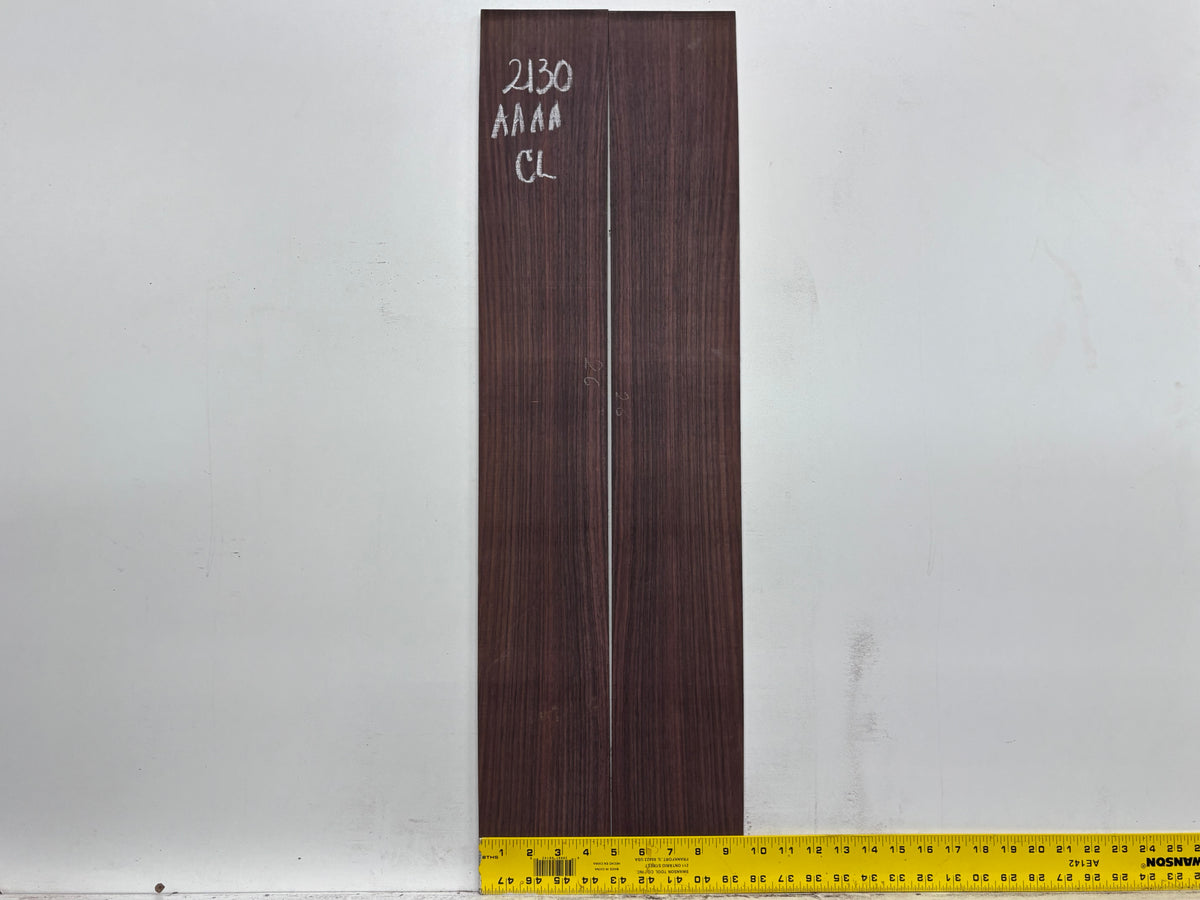 East Indian Rosewood Classical AAAA Grade Guitar Back & Side Set #2130 - Exotic Wood Zone