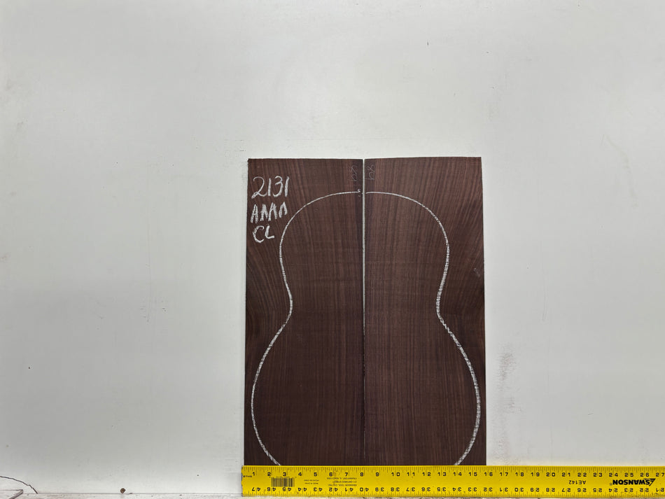 East Indian Rosewood Classical AAAA Grade Guitar Back & Side Set #2131 - Exotic Wood Zone