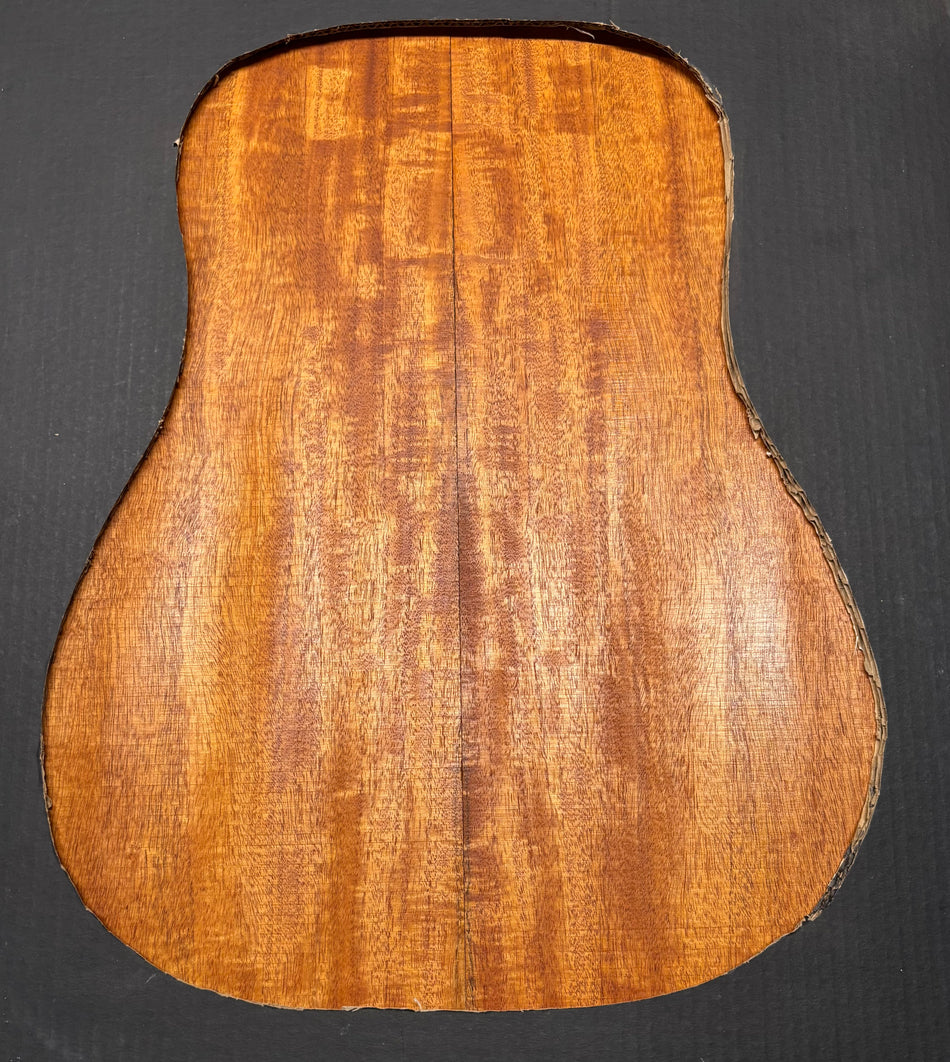 Flame Genuine Mahogany Dreadnought Guitar Back & Side Set #4004
