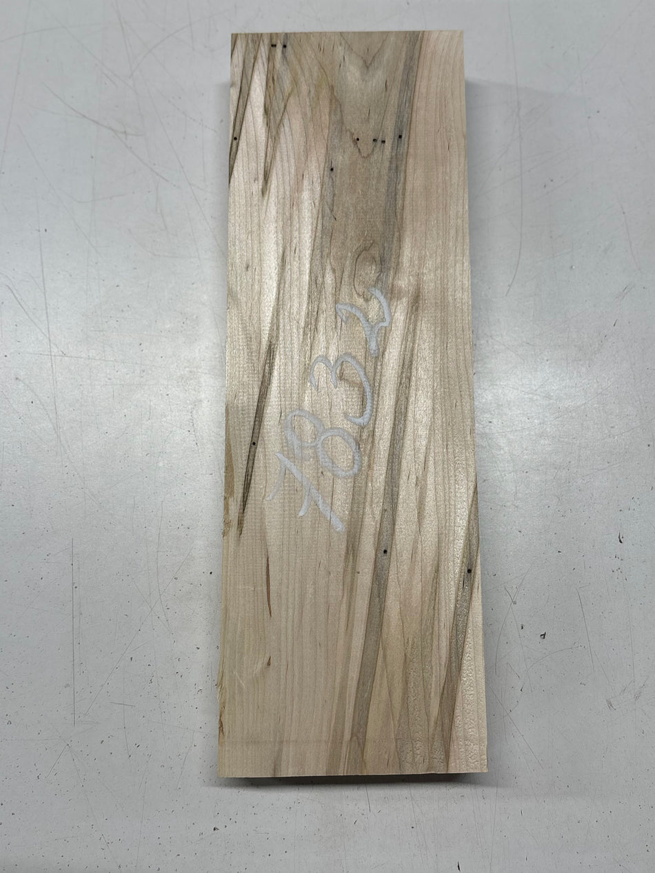 1 Piece, Ambrosia Maple Lumber Board Blank 15-1/2"x5-1/4"x1-7/8"#7832 - Exotic Wood Zone