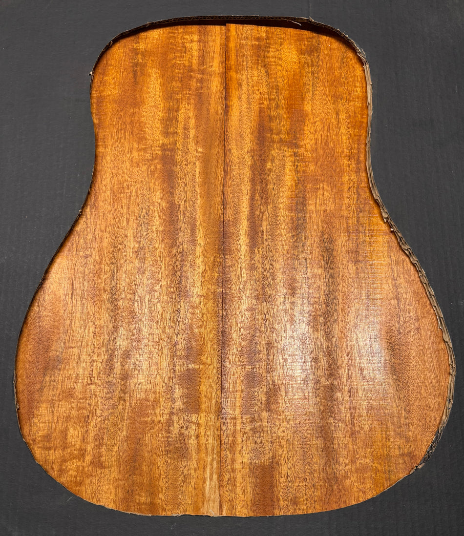 Flame Genuine Mahogany Dreadnought Guitar Back & Side Set #4006