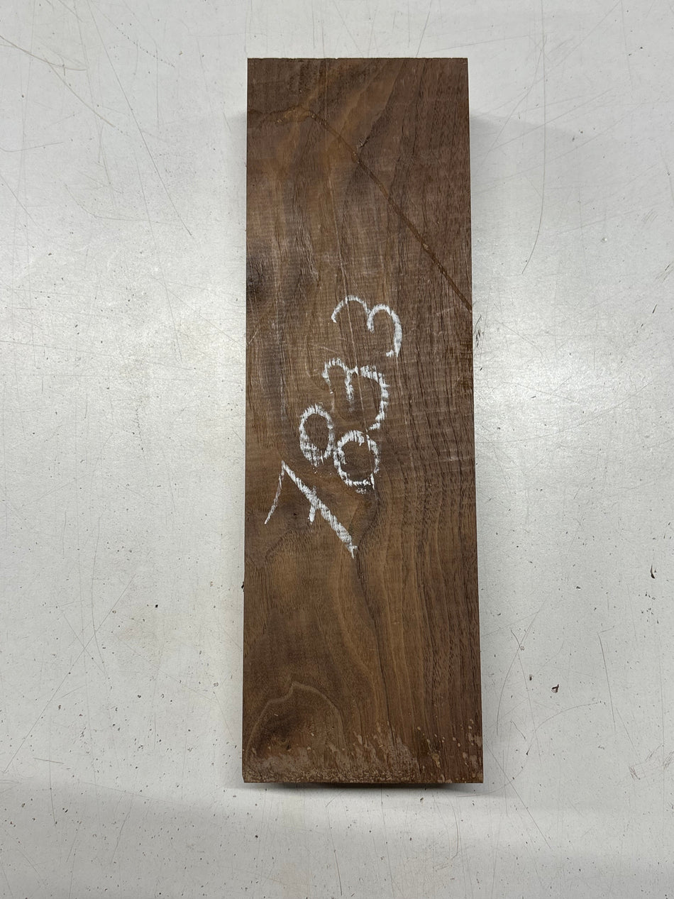 1 Piece, Black Walnut Lumber Board Blank 12"x3-7/8"x1-7/8"#7833 - Exotic Wood Zone