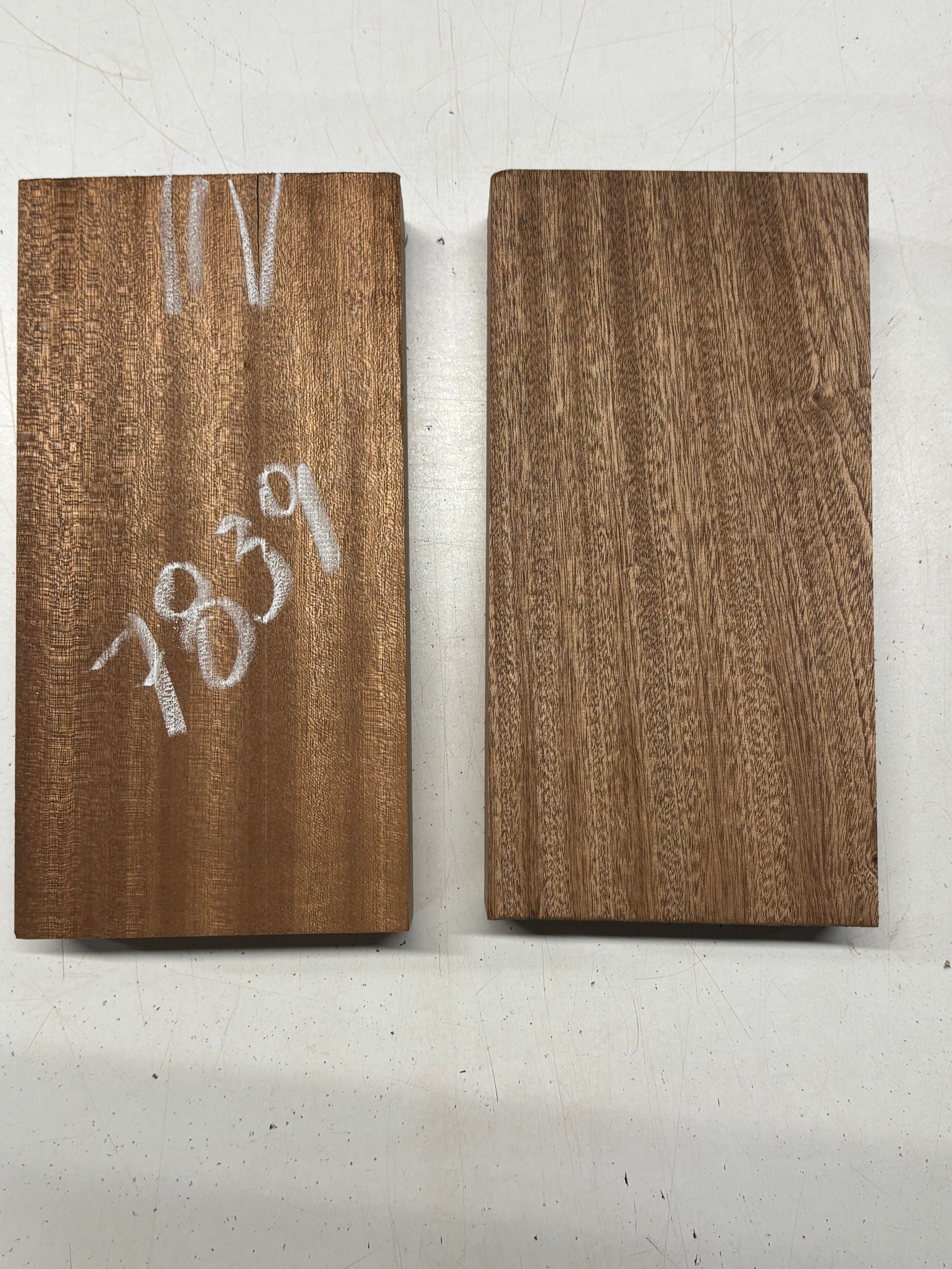 2 Pack, Sapele Lumber Board Blanks 10"x5-1/4"x1-7/8"#7839 Exotic Wood Zone New 