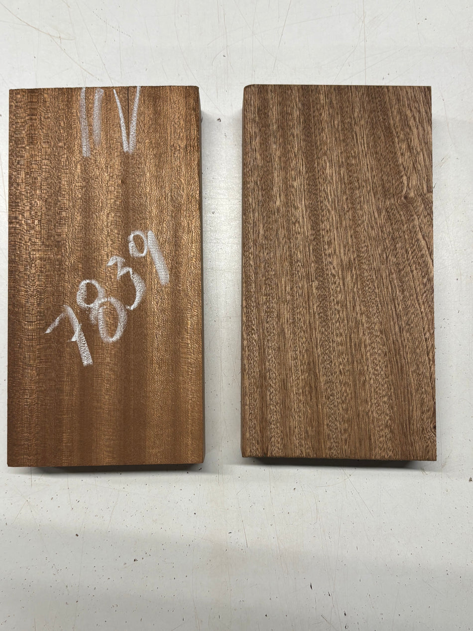 2 Pack, Sapele Lumber Board Blanks 10"x5-1/4"x1-7/8"#7839 Exotic Wood Zone New 