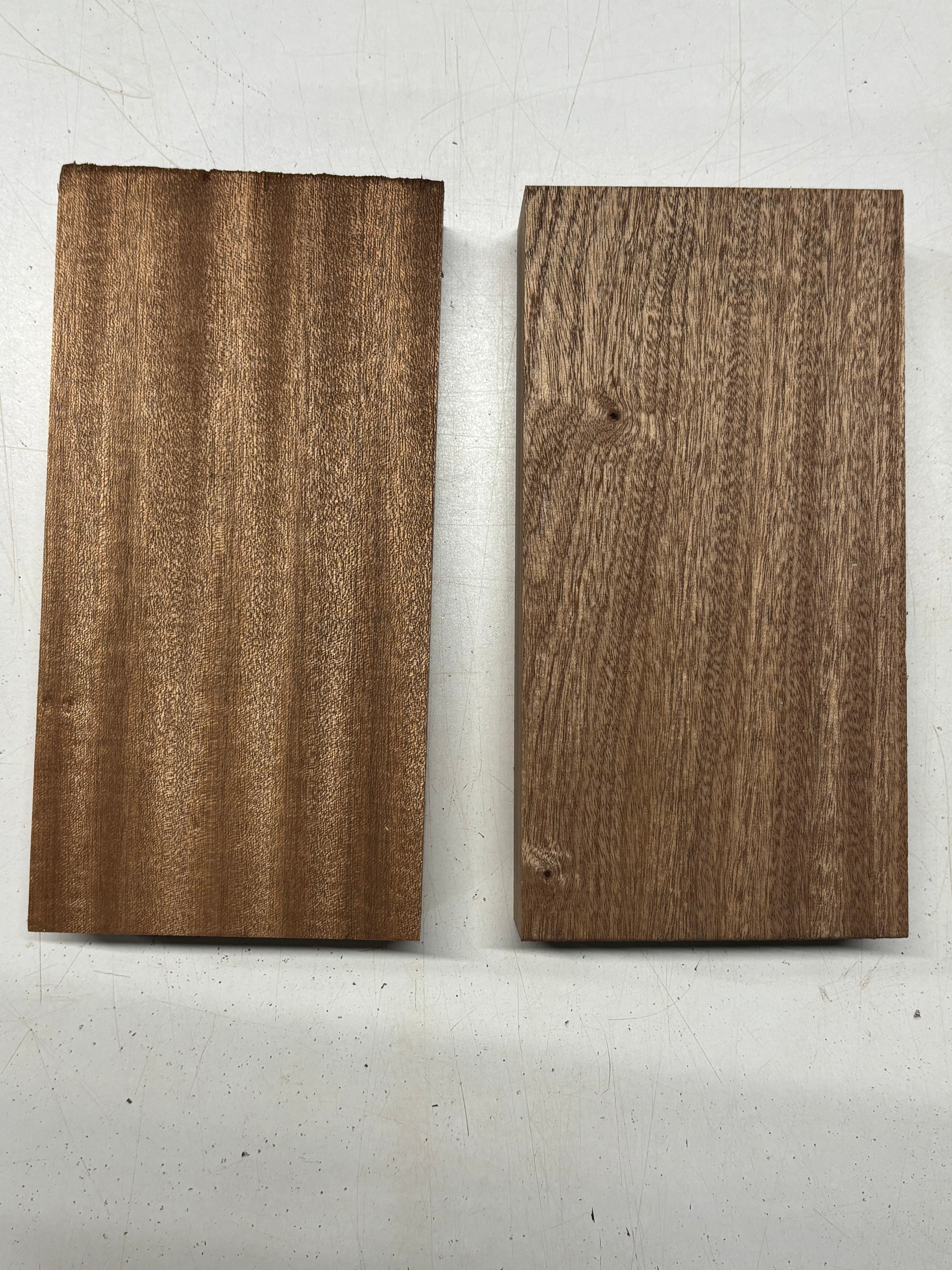 2 Pack, Sapele Lumber Board Blanks 10"x5-1/4"x1-7/8"#7839 Exotic Wood Zone New 