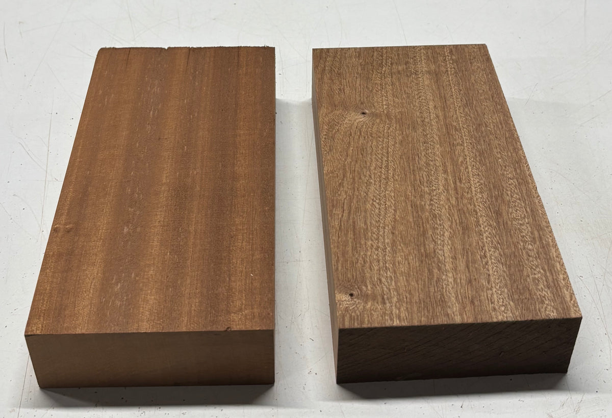 2 Pack, Sapele Lumber Board Blanks 10"x5-1/4"x1-7/8"#7839 Exotic Wood Zone New 