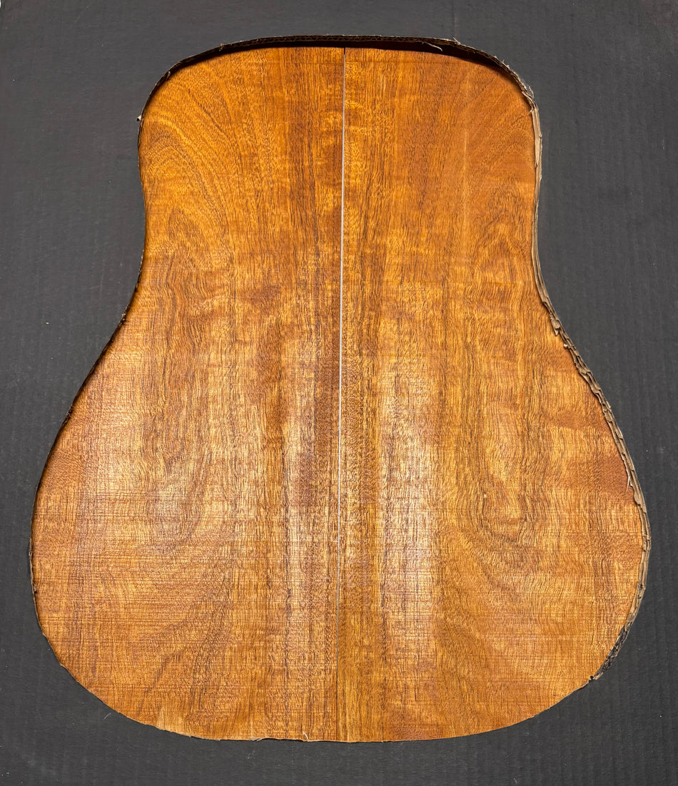 Flame Genuine Mahogany Dreadnought Guitar Back & Side Set #4012