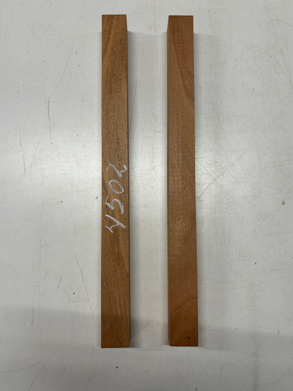2 Pack, African Mahogany Turning Wood Blanks 22" x 1-3/4" x 1-3/4"#4502