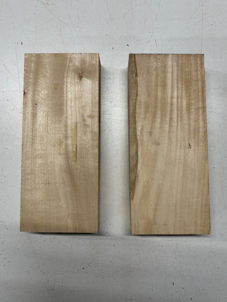 2 Pack, Basswood Lumber Board Blanks 9-1/2"x4"x1-3/4"#7846 - Exotic Wood Zone