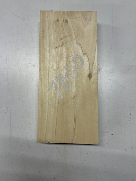 1 Piece, Poplar Lumber Board Blank 12"x5-1/2"x1-7/8"#7850 - Exotic Wood Zone