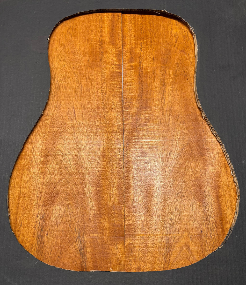 Flame Genuine Mahogany Dreadnought Guitar Back & Side Set #4015