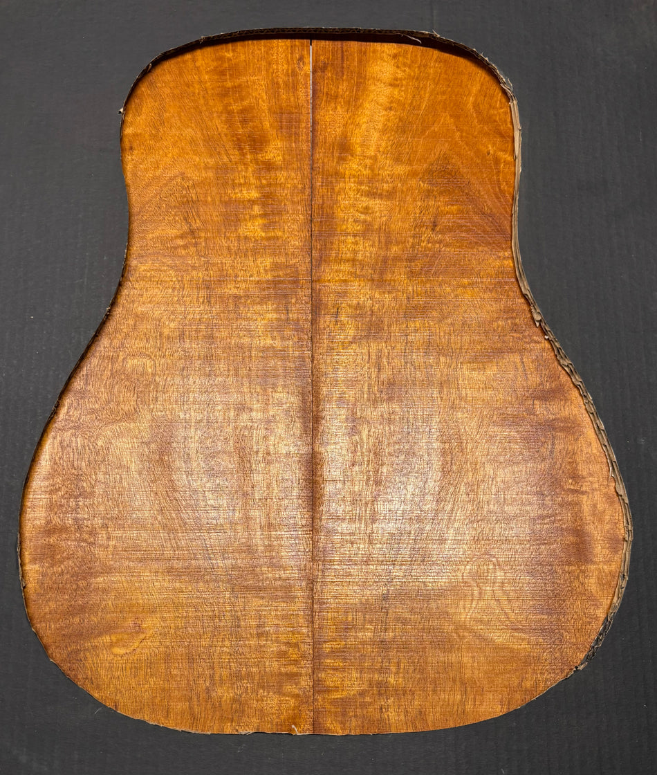 Flame Genuine Mahogany Dreadnought Guitar Back & Side Set #4018