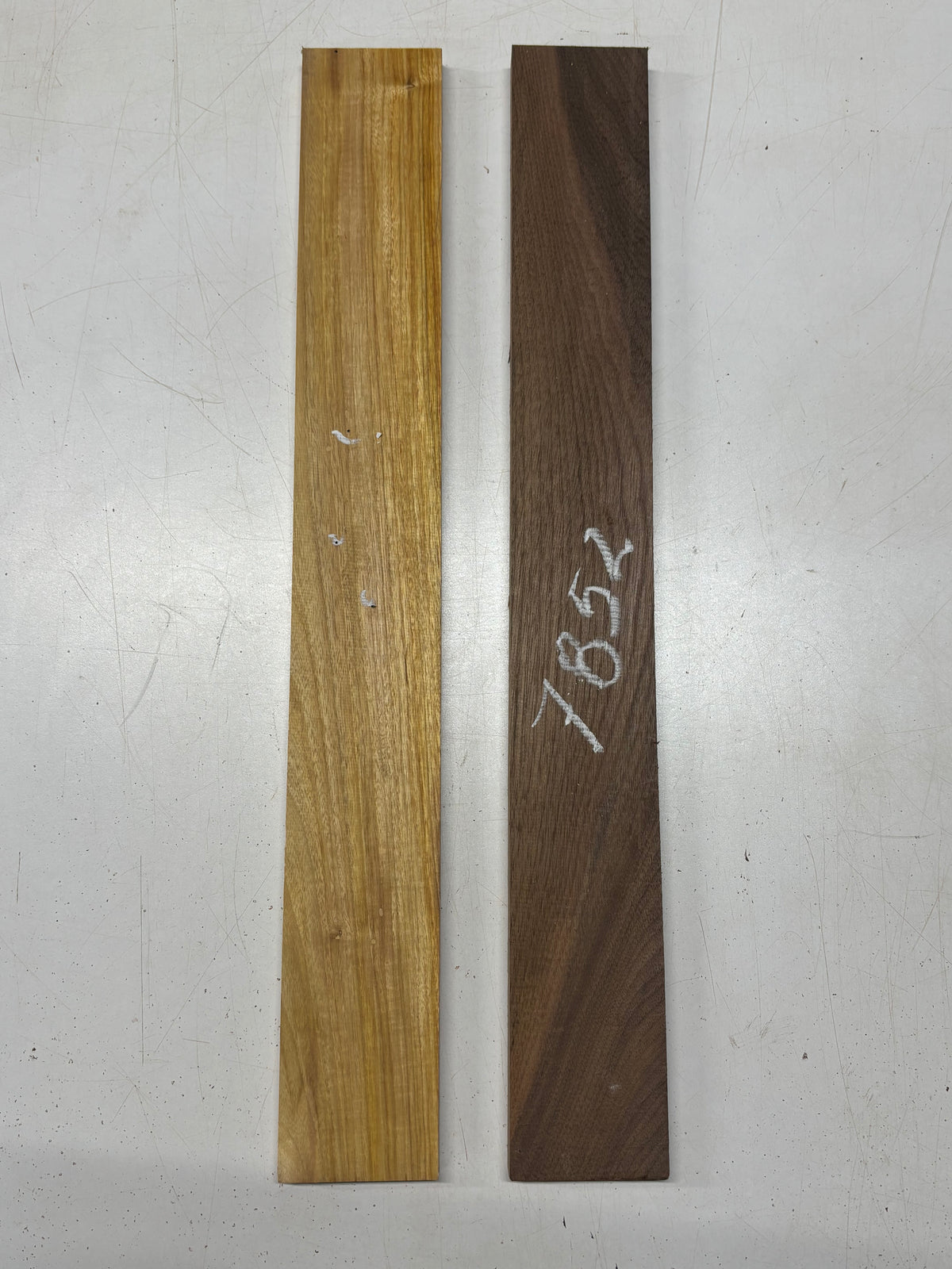 2 Pack, 2 Species Black Walnut + Canarywood Thin Stock Lumber 23"x2-7/8"x5/8" #7852 - Exotic Wood Zone