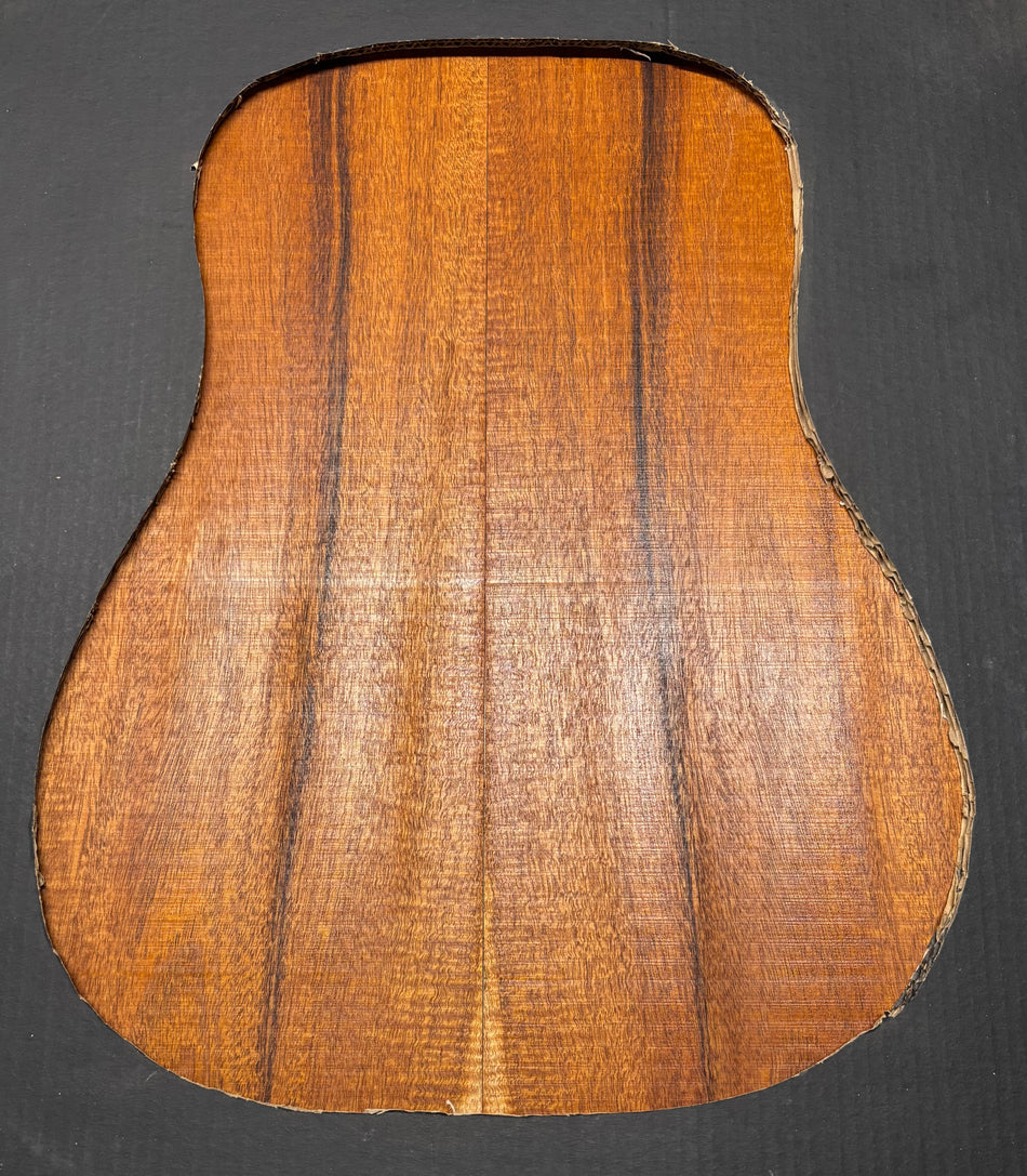 Flame Genuine Mahogany Dreadnought Guitar Back & Side Set #4024