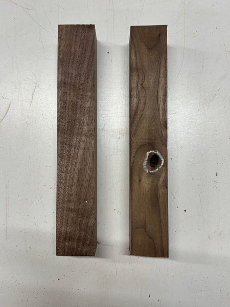 2 Pack, Black Walnut Turning Wood Blanks 12"x1-7/8"x1-7/8" #7858 - Exotic Wood Zone