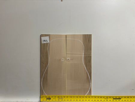 Flame Ambrosia Maple AAAA Grade Dreadnought Guitar Back and Side Set #3903 Exotic Wood Zone 