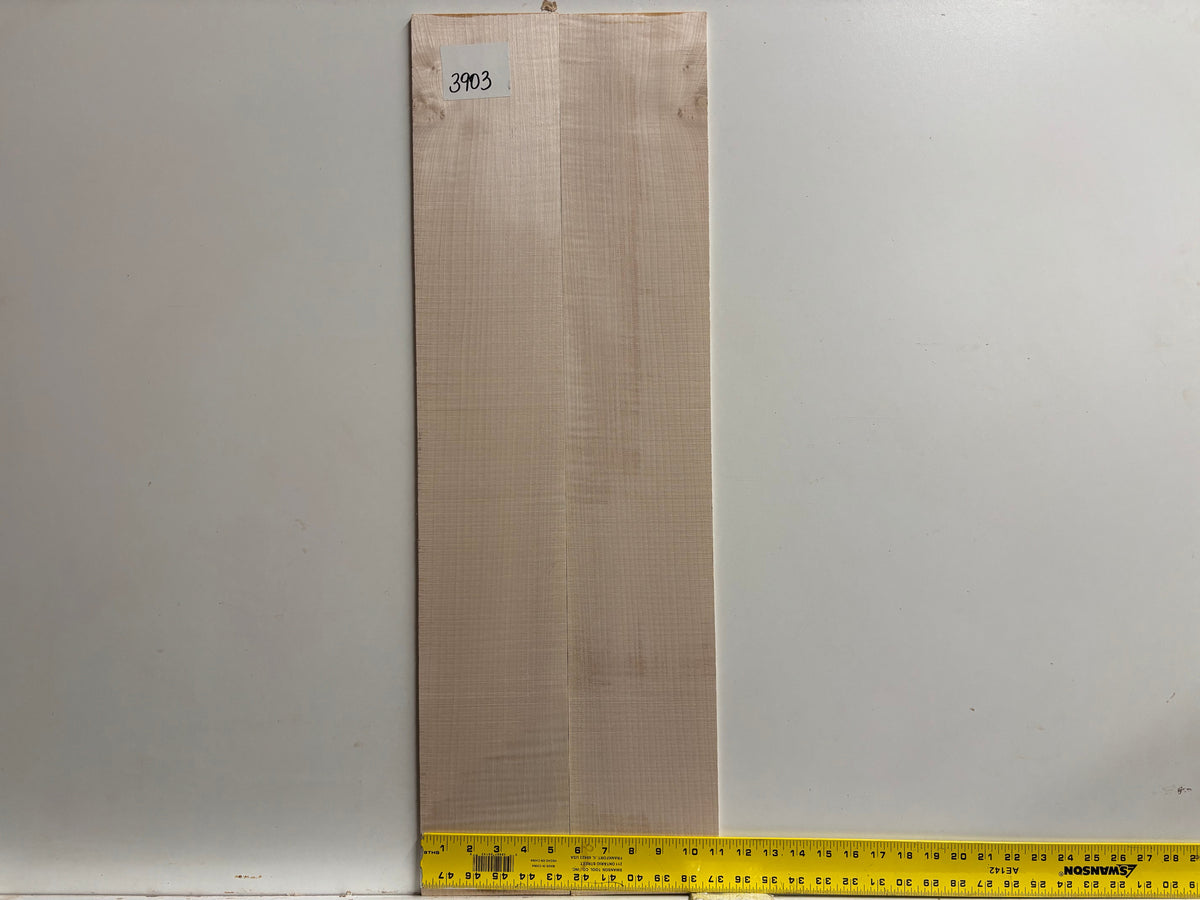 Flame Ambrosia Maple AAAA Grade Dreadnought Guitar Back and Side Set #3903 Exotic Wood Zone 