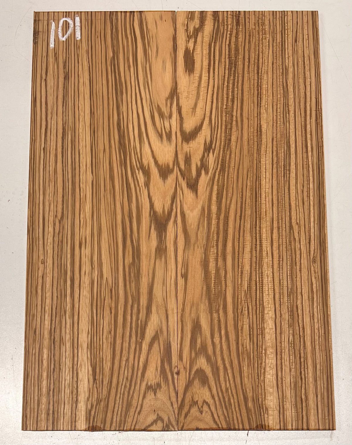 Zebrawood Bookmatched Guitar Drop Tops 21" x 7-1/4" x 1/4" #101 - Exotic Wood Zone - Buy online Across USA 