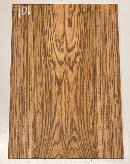 Zebrawood Bookmatched Guitar Drop Tops 21" x 7-1/4" x 1/4" #101 - Exotic Wood Zone - Buy online Across USA 