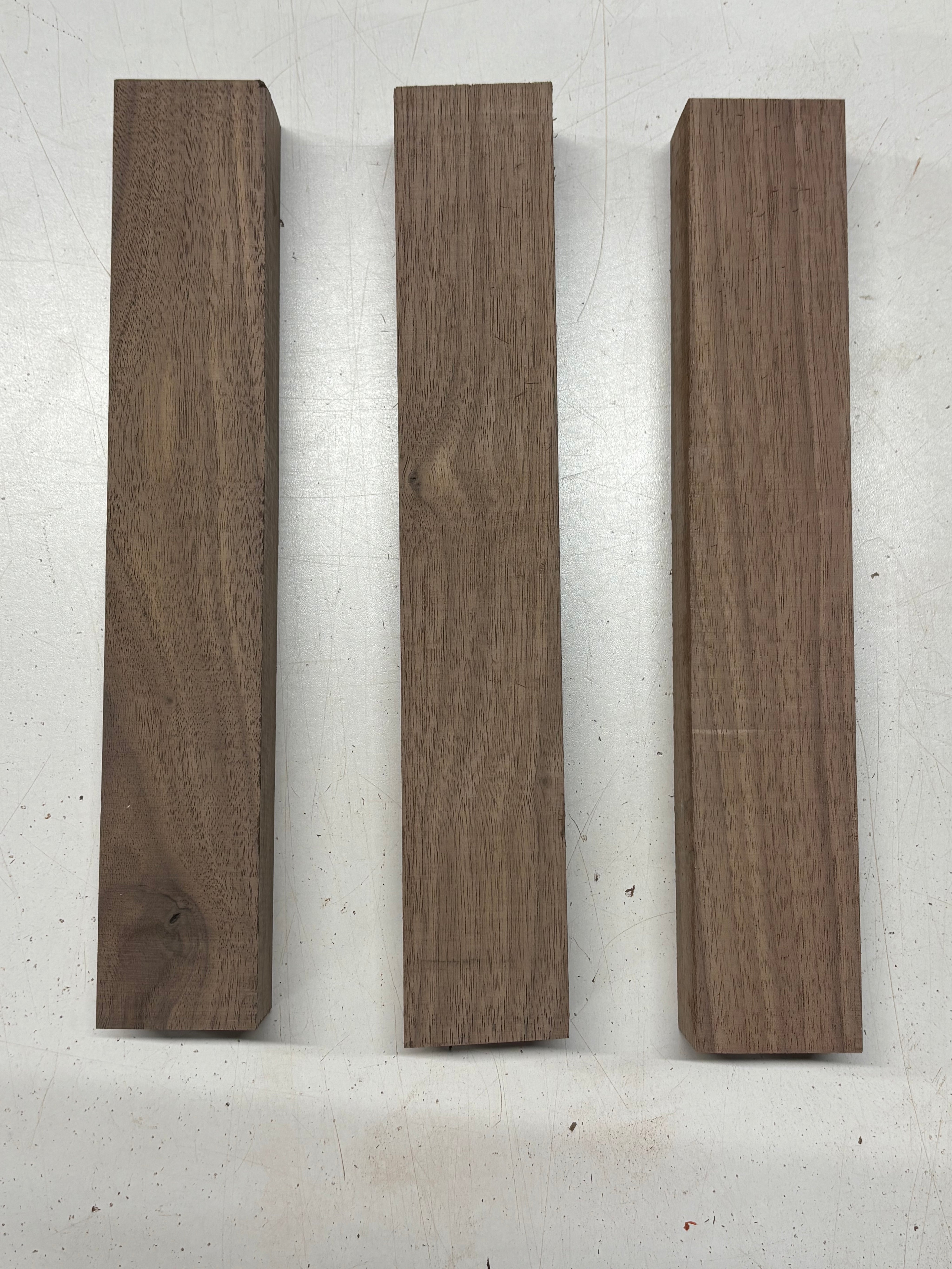 3 Pack, Black Walnut Thin Stock Lumber 12"x2"x1-1/2" #7865 - Exotic Wood Zone