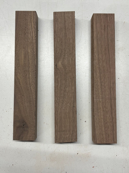 3 Pack, Black Walnut Thin Stock Lumber 12"x2"x1-1/2" #7865 - Exotic Wood Zone