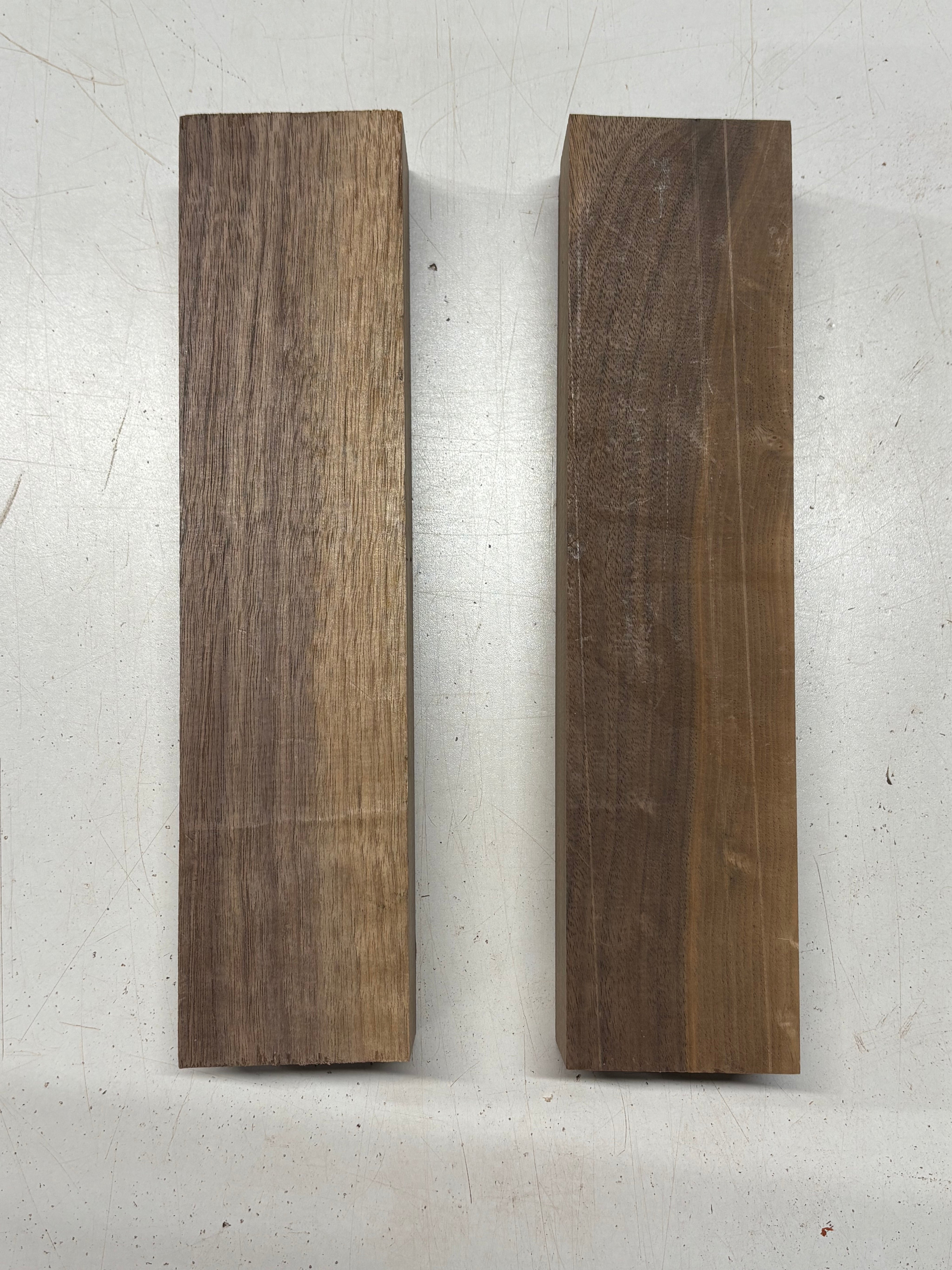 2 Pack, Black Walnut Lumber Board Blanks 12"x2-7/8"x1-7/8" #7868 - Exotic Wood Zone