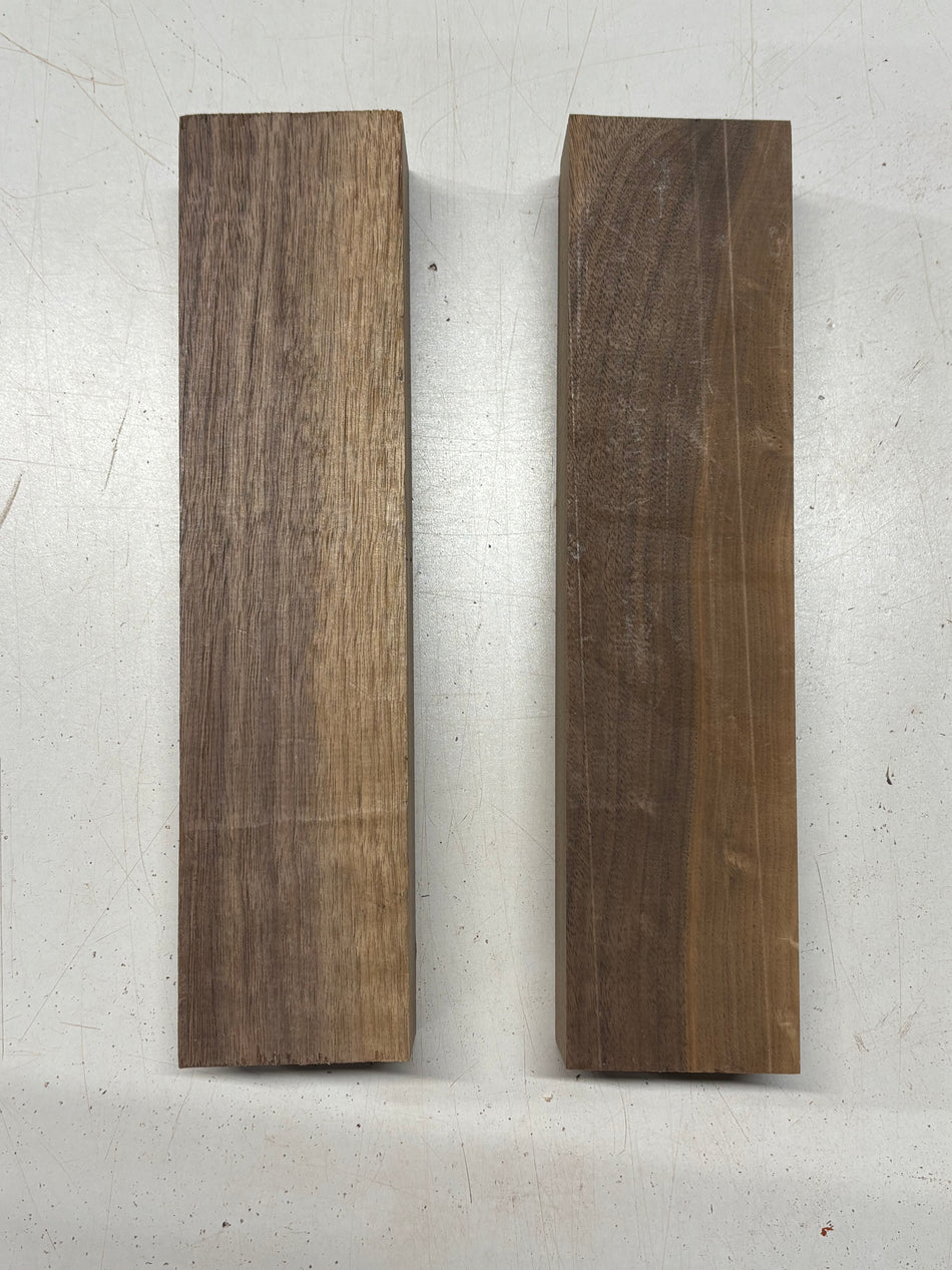 2 Pack, Black Walnut Lumber Board Blanks 12"x2-7/8"x1-7/8" #7868 - Exotic Wood Zone