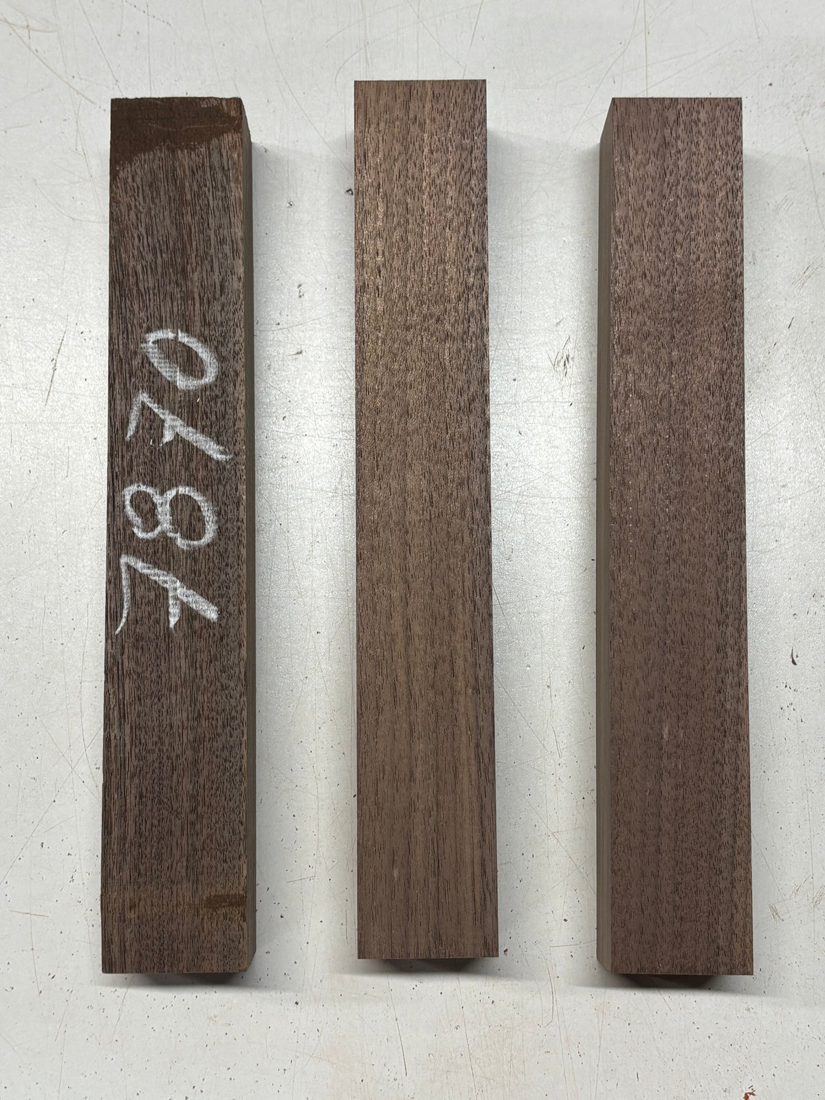 3 Pack, Black Walnut Thin Stock Lumber 12"x1-7/8"x1-5/8" #7870 - Exotic Wood Zone