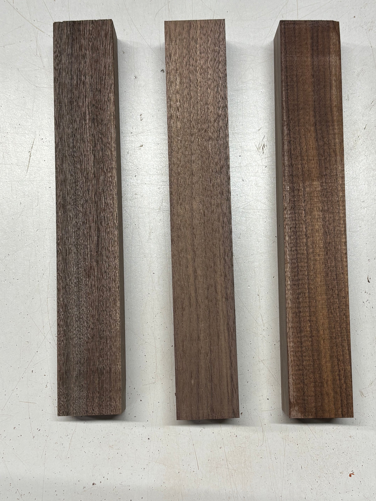 3 Pack, Black Walnut Thin Stock Lumber 12"x1-7/8"x1-5/8" #7870 - Exotic Wood Zone