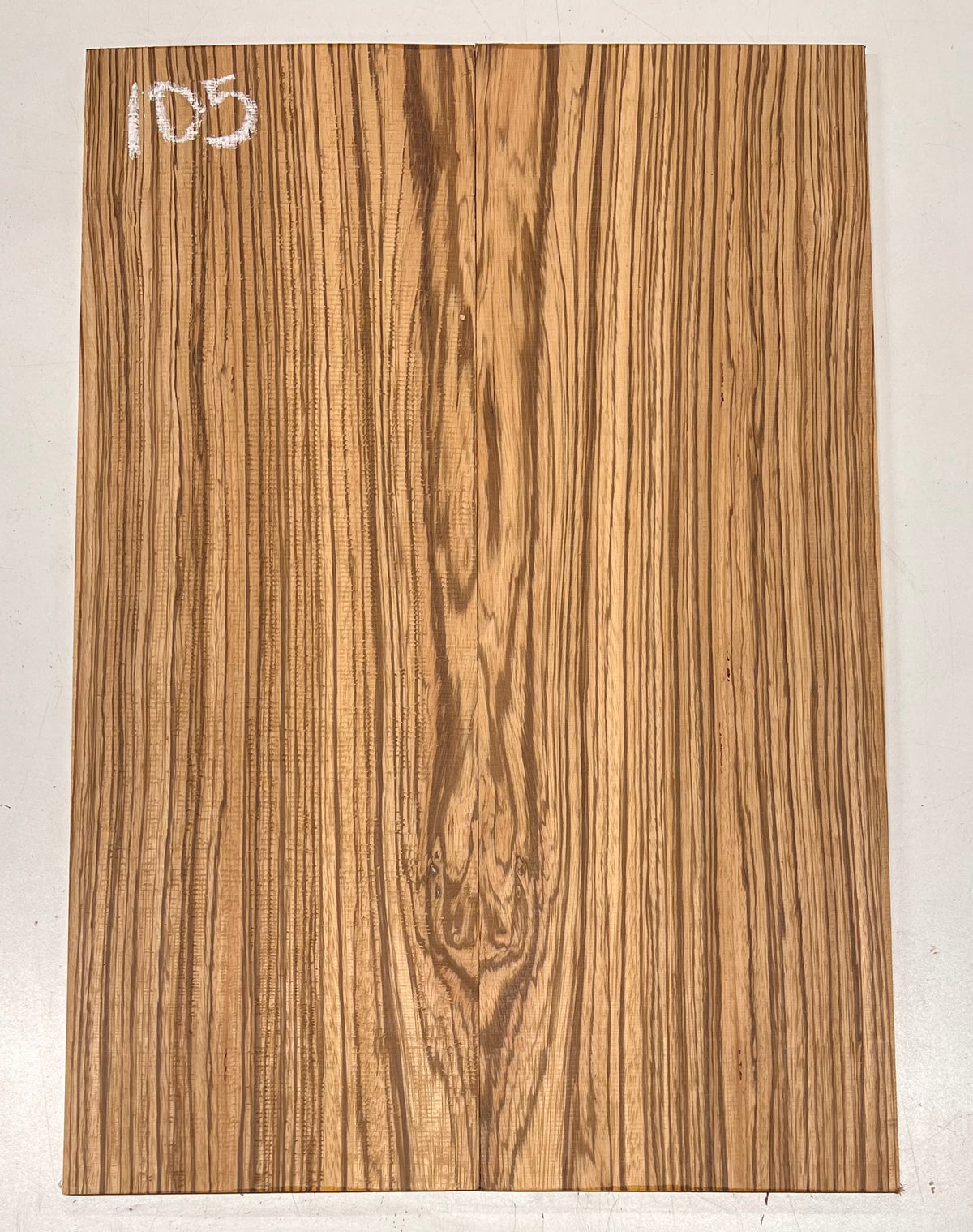 Zebrawood Bookmatched Guitar Drop Tops 21" x 7-1/4" x 1/4" #105 - Exotic Wood Zone - Buy online Across USA 