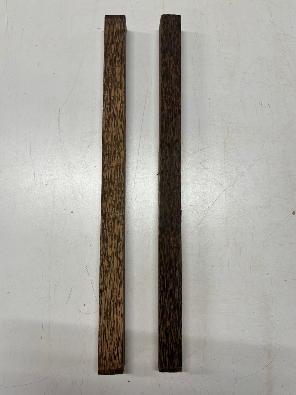 2 Pack, Black Palm Turning Wood Blanks 24" x 1-1/2" x 1-1/2"#4539