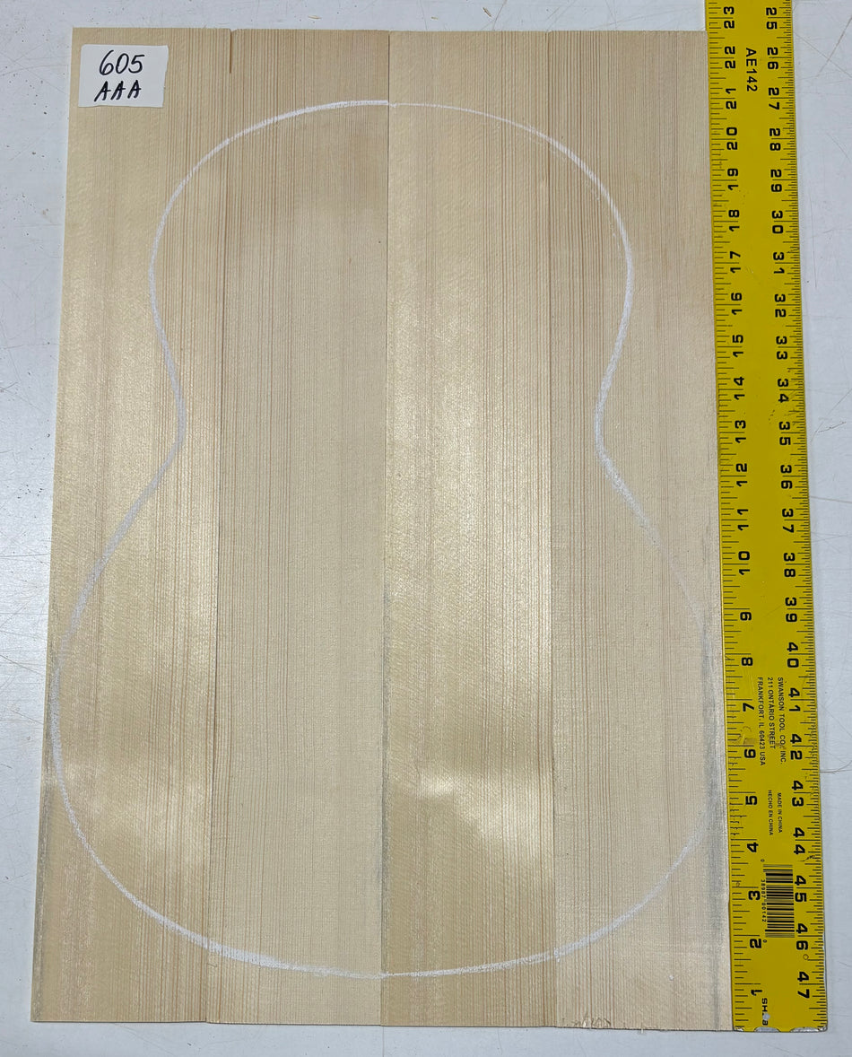 4 Piece German Spruce Classical Guitar Top- AAA Grade #605