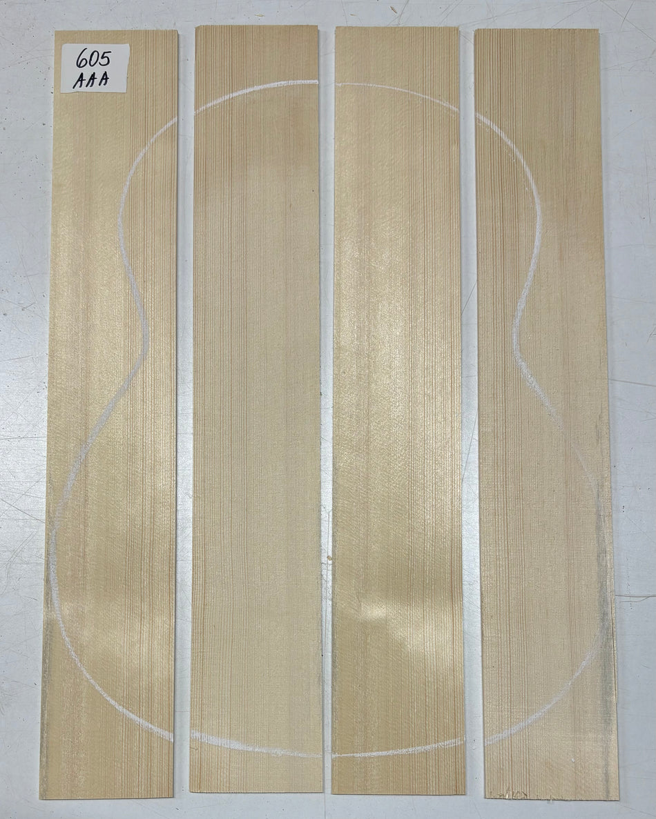 4 Piece German Spruce Classical Guitar Top- AAA Grade #605