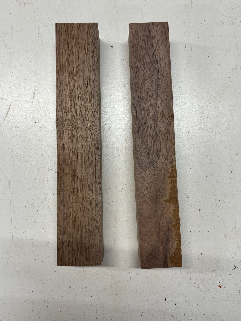 2 Pack, Walnut Turning Wood Blanks 12"x2'x1-7/8" #7876 - Exotic Wood Zone