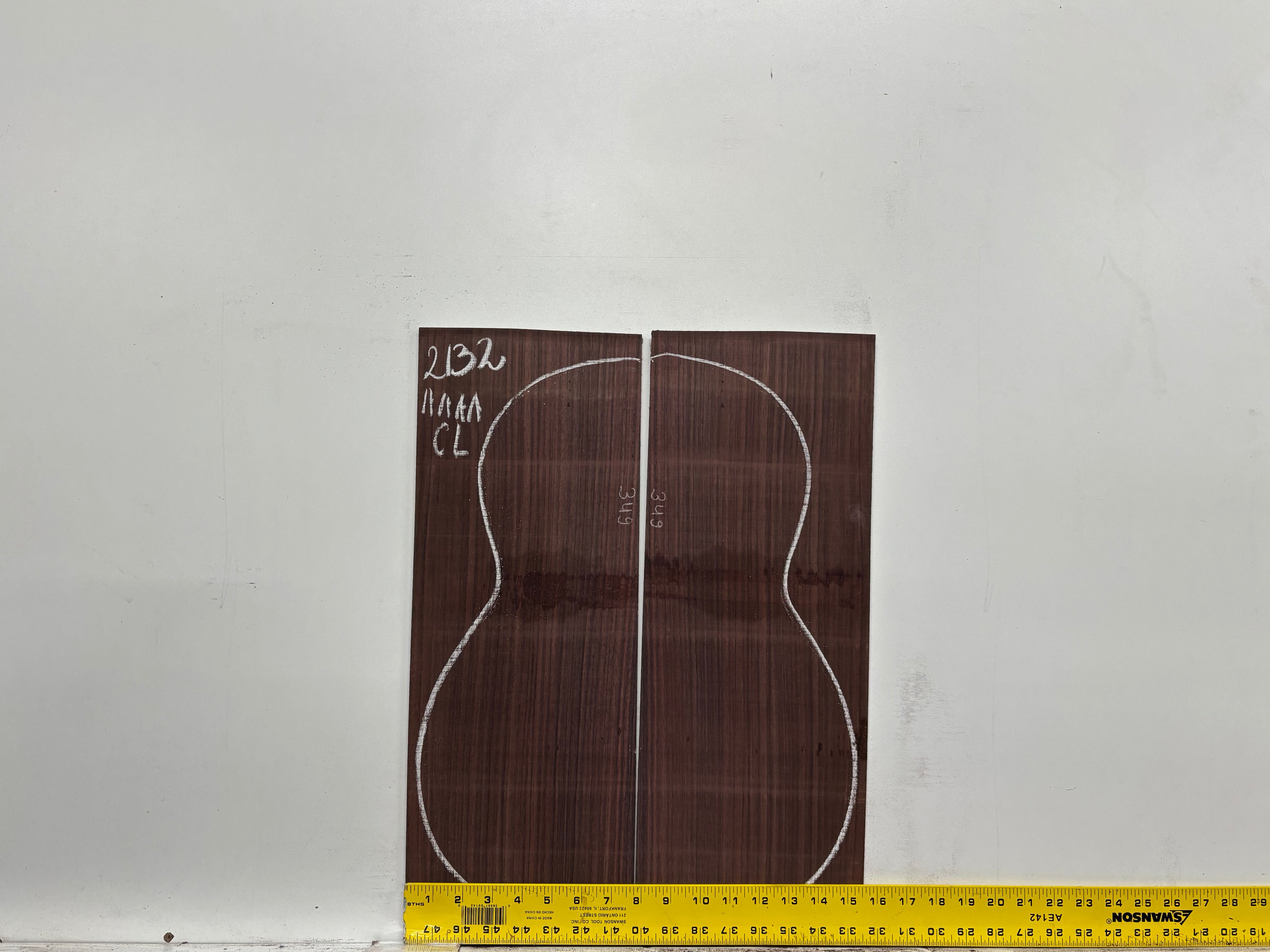 East Indian Rosewood Classical AAAA Grade Guitar Back & Side Set #2132 - Exotic Wood Zone