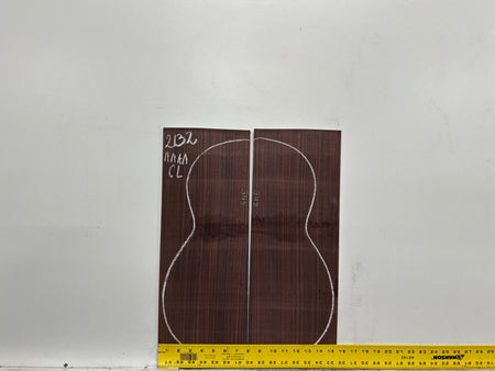 East Indian Rosewood Classical AAAA Grade Guitar Back & Side Set #2132 - Exotic Wood Zone