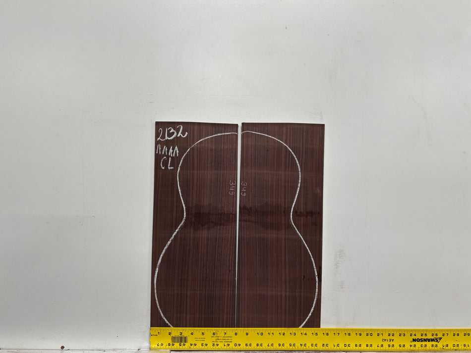 East Indian Rosewood Classical AAAA Grade Guitar Back & Side Set #2132 - Exotic Wood Zone