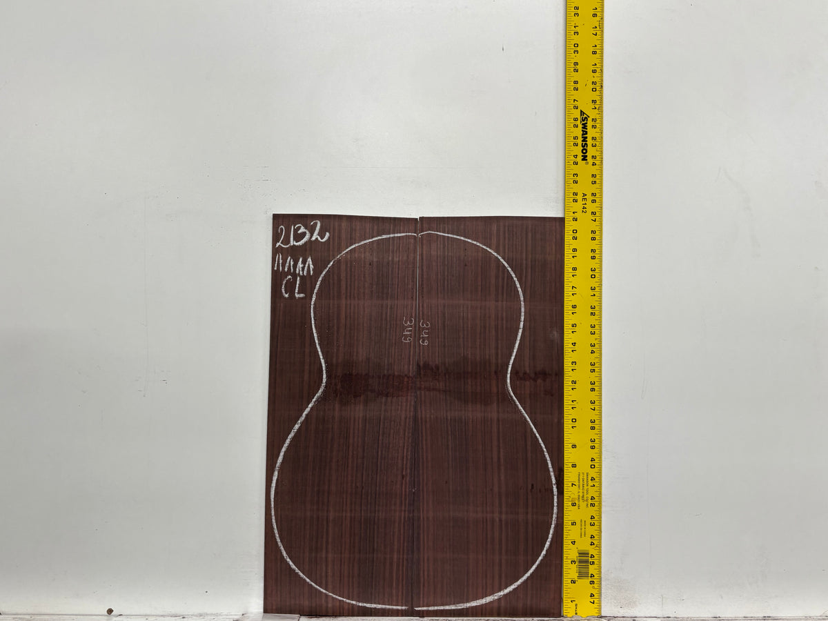 East Indian Rosewood Classical AAAA Grade Guitar Back & Side Set #2132 - Exotic Wood Zone