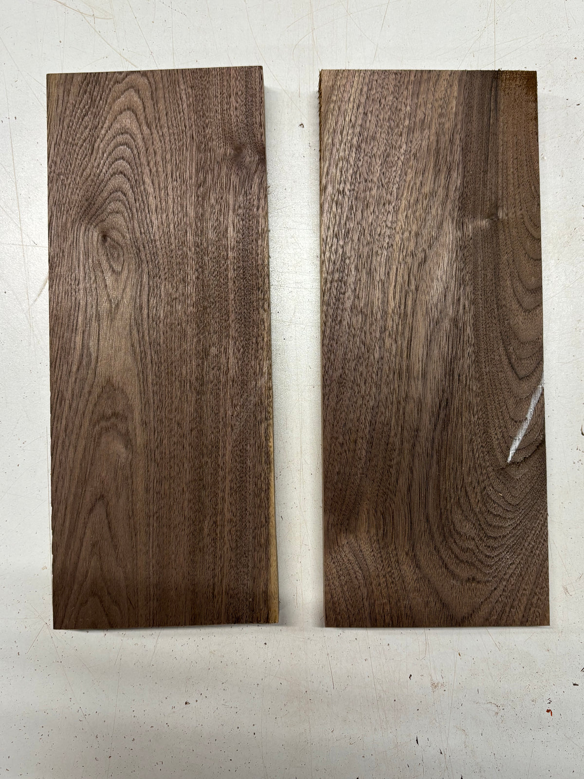 2 Pack, Black Walnut Thin Stock Lumber 12"x4-3/4"x7/8" #7877 - Exotic Wood Zone
