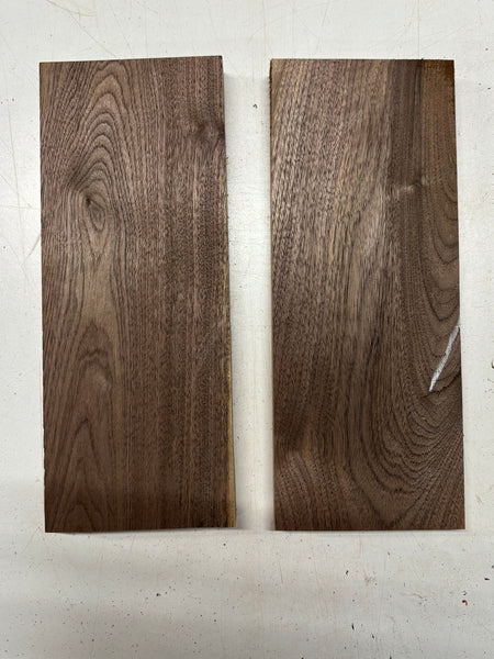 2 Pack, Black Walnut Thin Stock Lumber 12"x4-3/4"x7/8" #7877 - Exotic Wood Zone