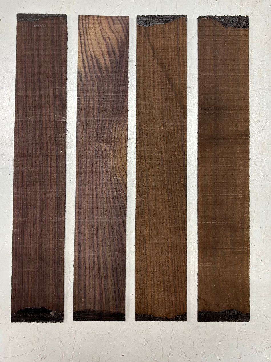 4 Pack, Indian Rosewood Thin Stock Lumber 18" x 3" x 1/8"#4545