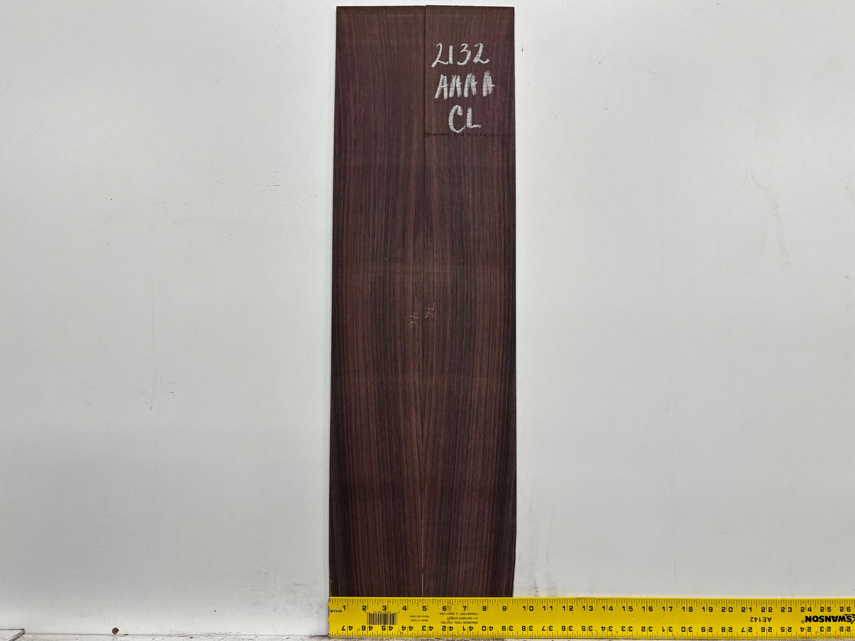 East Indian Rosewood Classical AAAA Grade Guitar Back & Side Set #2132 - Exotic Wood Zone