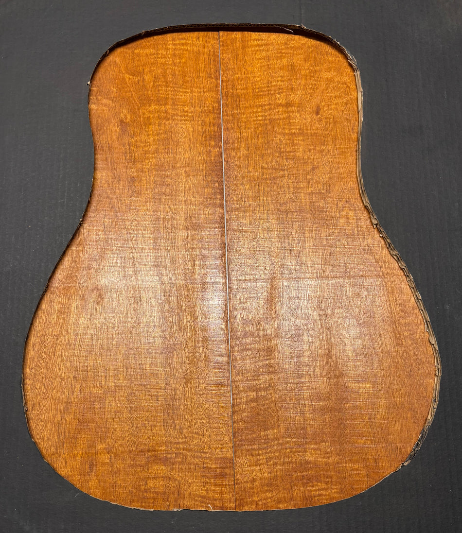 Flame Genuine Mahogany Dreadnought Guitar Back & Side Set #4030