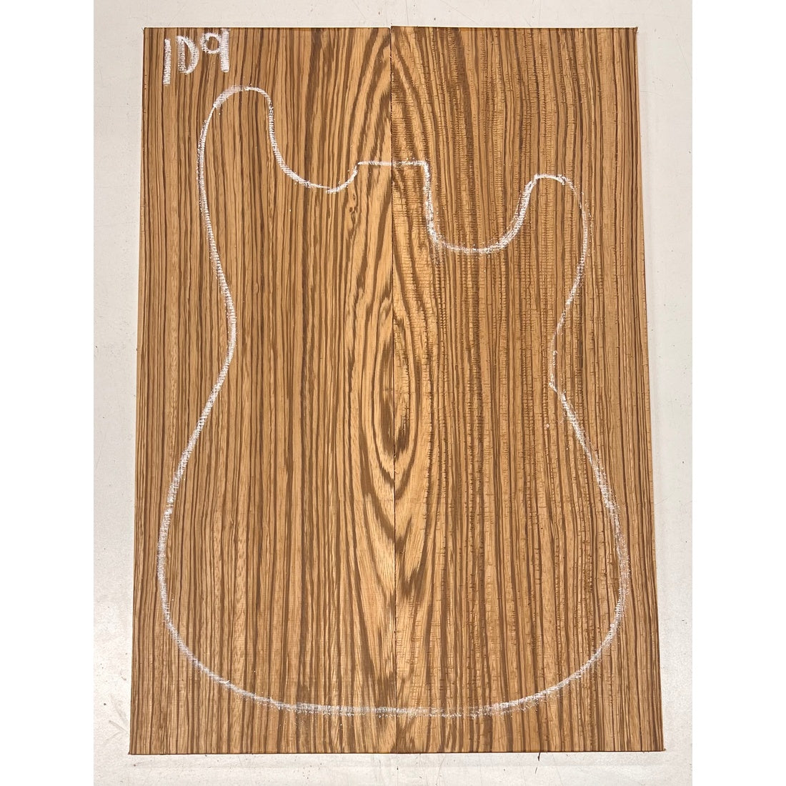 Zebrawood Bookmatched Guitar Drop Tops 21" x 7-1/4" x 1/4" #109 - Exotic Wood Zone - Buy online Across USA 