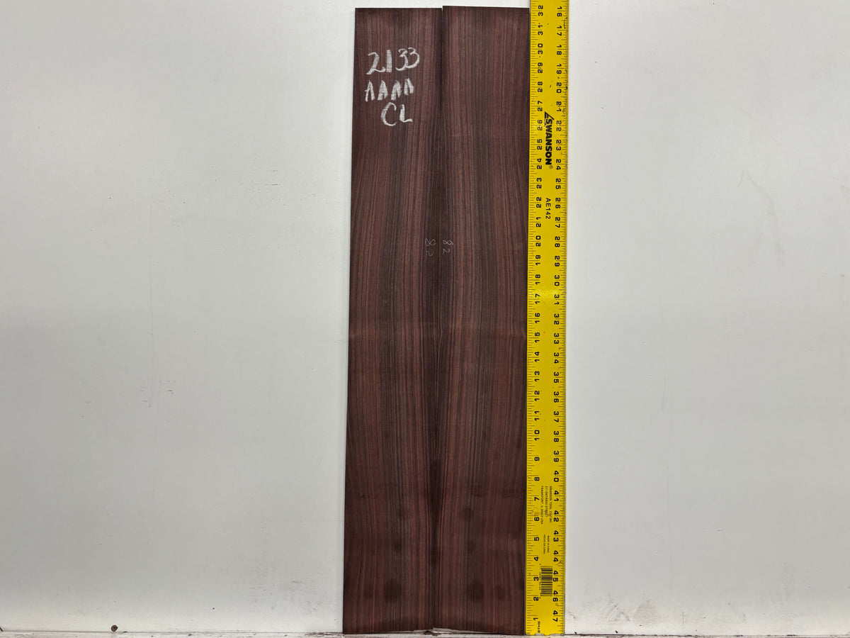 East Indian Rosewood Classical AAAA Grade Guitar Back & Side Set #2133 - Exotic Wood Zone