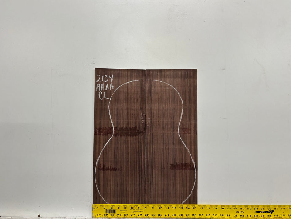 East Indian Rosewood Classical AAAA Grade Guitar Back & Side Set #2134 - Exotic Wood Zone
